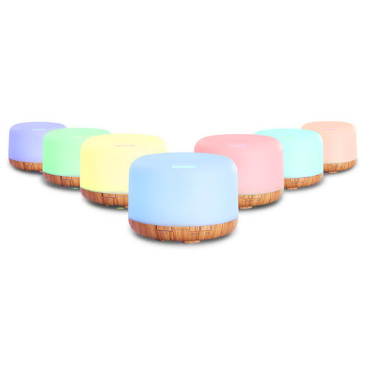 Aromatherapy Oil Diffuser - 2 Brightness Levels | 7 Colour LED Night Light