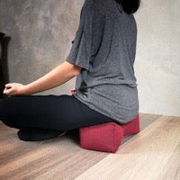 Meditation Cushion, Bone Shaped - Red