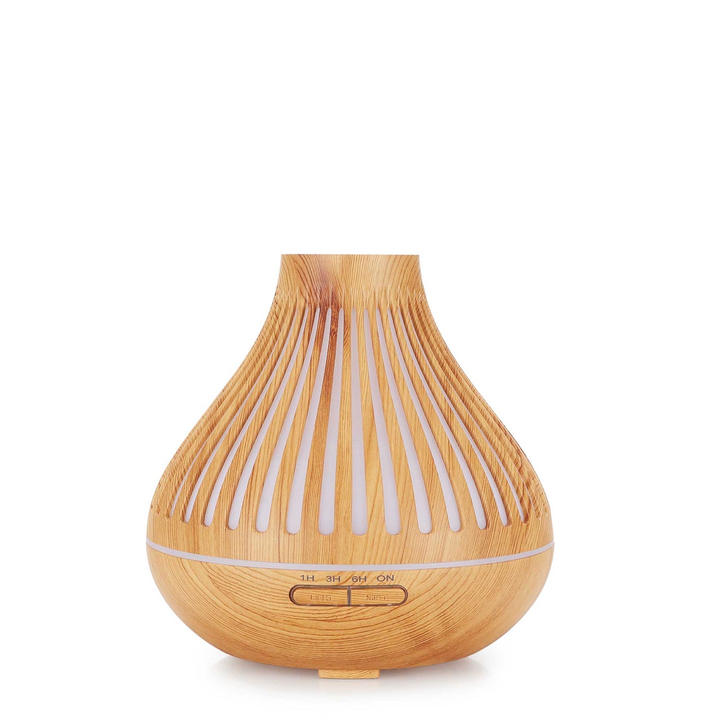 Aromatherapy Oil Diffuser - Light Wood Grain | 7-Colour LED Night Light