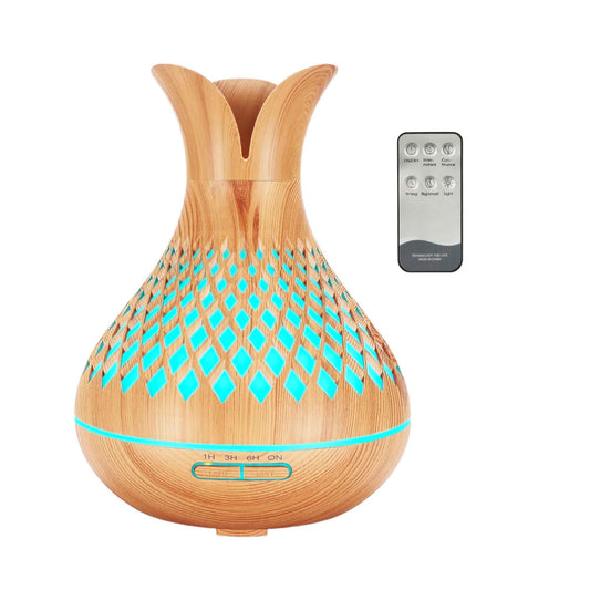 Aromatherapy Oil Diffuser - Vase Design | 7-Colour LED Night Light