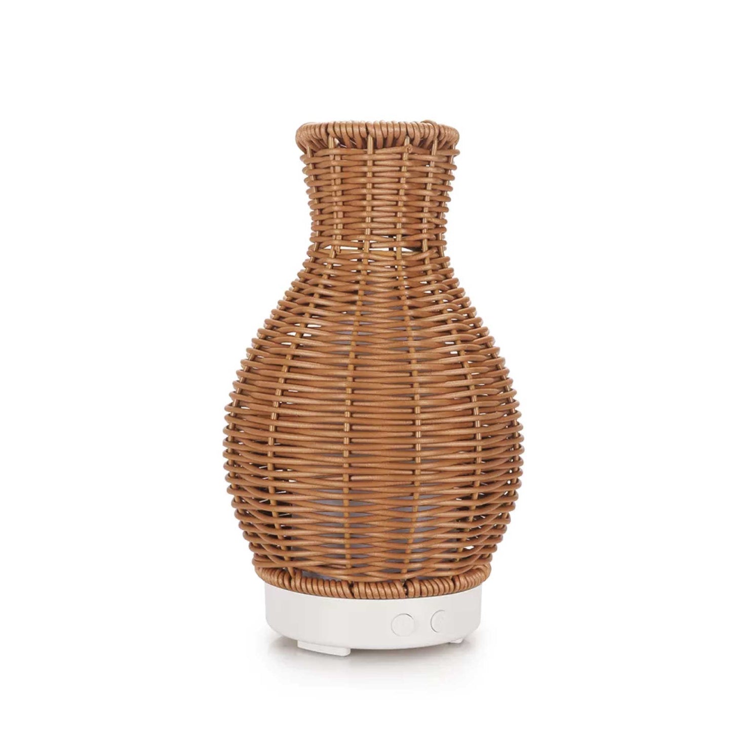 Aromatherapy Oil Diffuser - Rattan Vase | 7-Colour LED Night Light