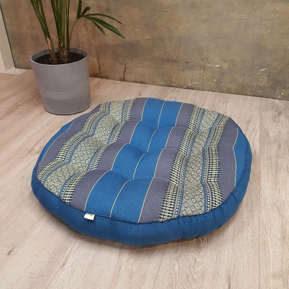 Meditation Cushion, 75cm Zafu - Blue